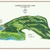 Vintage Golf Course Maps Harbour Town Father's Day