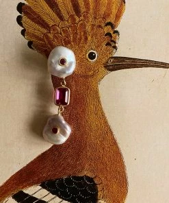 Couplet ACCESSORIES Les Perles Gem Drop Earrings