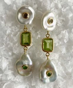 Couplet Les Perles Gem Drop Earrings ACCESSORIES