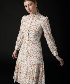 SKYLENCE Plum Blossom Midi Dress WHAT'S HOT