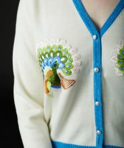 SKYLENCE Qiaochu Embroidered Cardigan Blue 11 SKYLENCE Qiaochu Embroidered Cardigan Blue