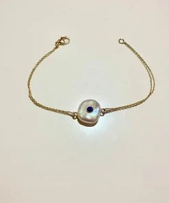 Couplet ACCESSORIES Les Perles Double Chain Colored Stone Bracelet