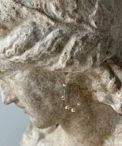 Couplet Vacation Shop Les Perles Pink Sapphire Hoops