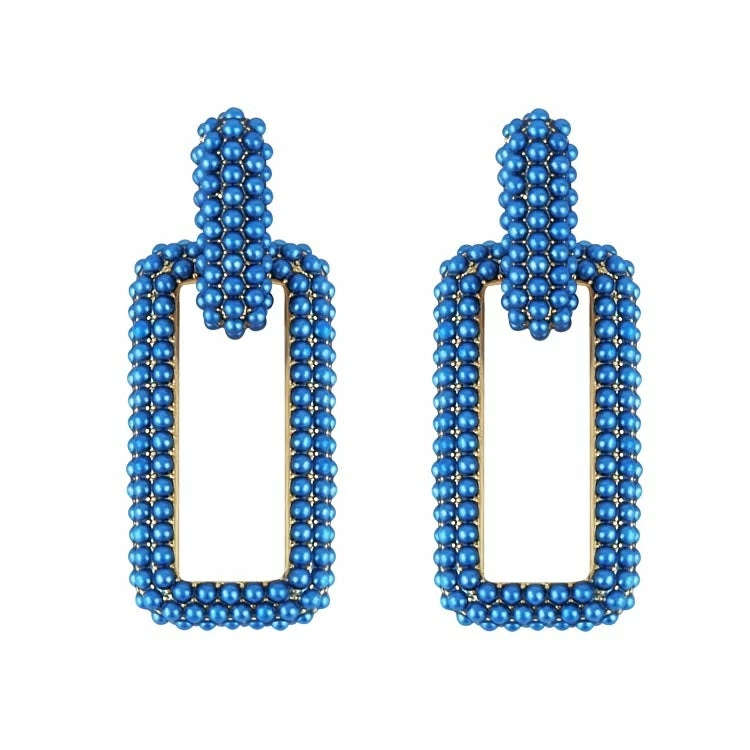 QuayL ACCESSORIES Chain Link Hoops - Blue 3 QuayL ACCESSORIES Chain Link Hoops - Blue