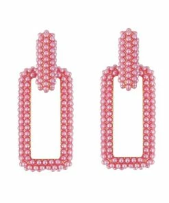 QuayL ACCESSORIES Chain Link Hoops - Hot Pink
