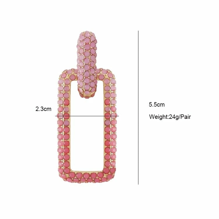 QuayL Chain Link Hoops - Pink Ombré ACCESSORIES 4 QuayL Chain Link Hoops - Pink Ombré ACCESSORIES