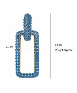 QuayL Chain Link Hoops - Denim Ombré