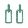 QuayL WHAT'S HOT Chain Link Hoops - Turquoise Ombré 2 QuayL WHAT'S HOT Chain Link Hoops - Turquoise Ombré