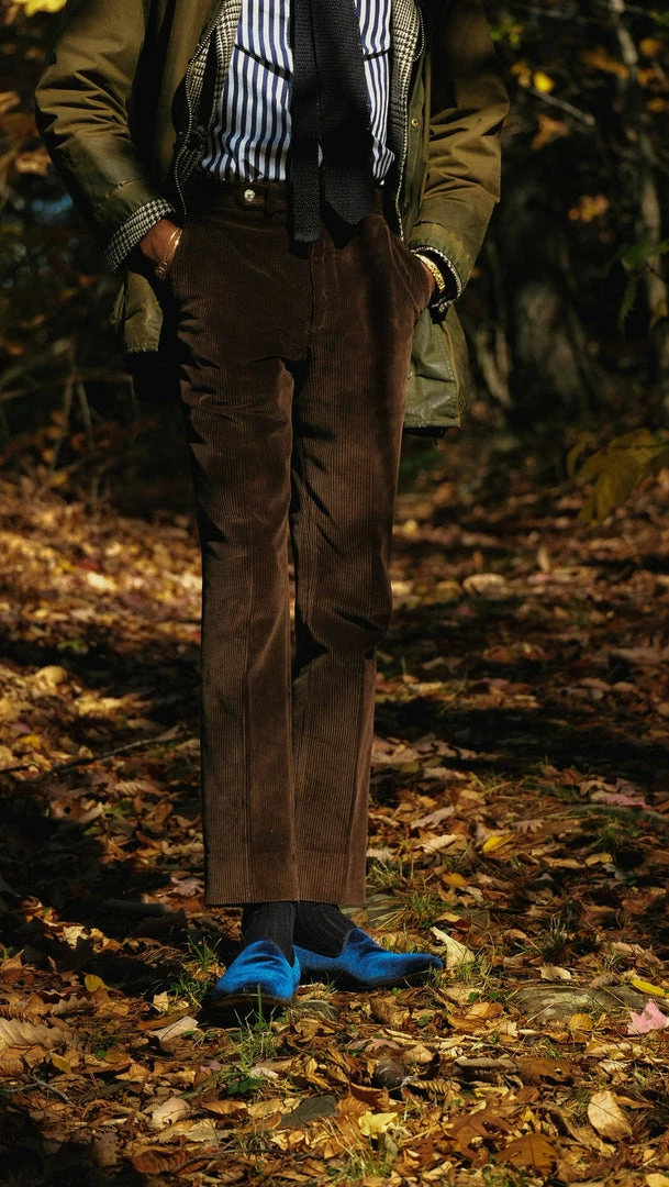 Del Toro WHAT'S HOT Men's Navy Velvet Slipper II 8 Del Toro WHAT'S HOT Men's Navy Velvet Slipper II