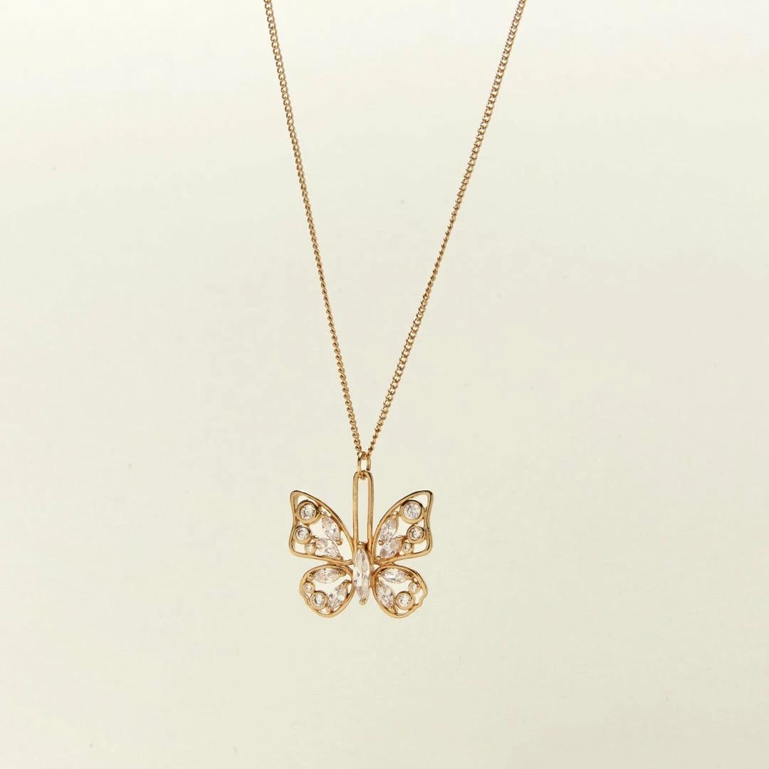 Mignonne Gavigan Ingrid Crystal Butterfly Necklace 5 Mignonne Gavigan Ingrid Crystal Butterfly Necklace