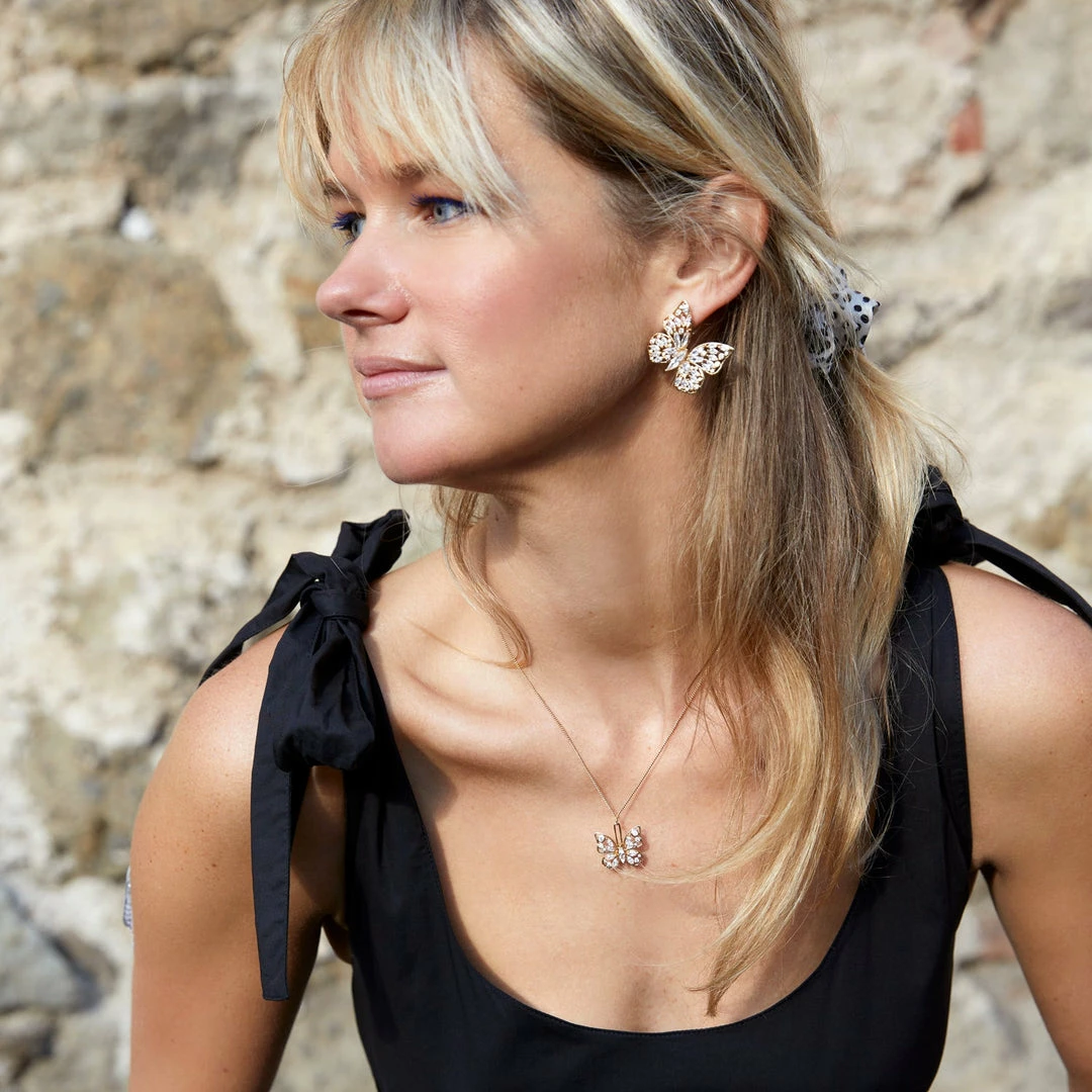 Mignonne Gavigan Ingrid Crystal Butterfly Necklace 4 Mignonne Gavigan Ingrid Crystal Butterfly Necklace