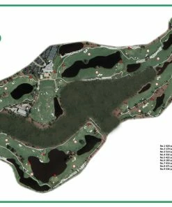 Vintage Golf Course Maps Father's Day Island Country Club