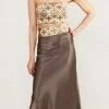RosewaterHouse Avin Slip Skirt - Bronze CLOTHING