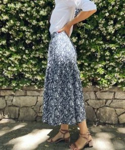 Nina Blanc CLOTHING THE NAVY LAUREN SKIRT
