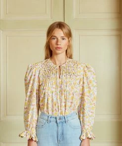 Seraphina THE PETAL BLOUSE | Sunshine Florals WHAT'S HOT