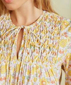 Seraphina THE PETAL BLOUSE | Sunshine Florals WHAT'S HOT