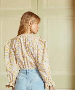 Seraphina THE PETAL BLOUSE | Sunshine Florals WHAT'S HOT
