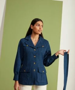 Seraphina DENIM PATCH POCKET JACKET | 10 Seraphina DENIM PATCH POCKET JACKET |
