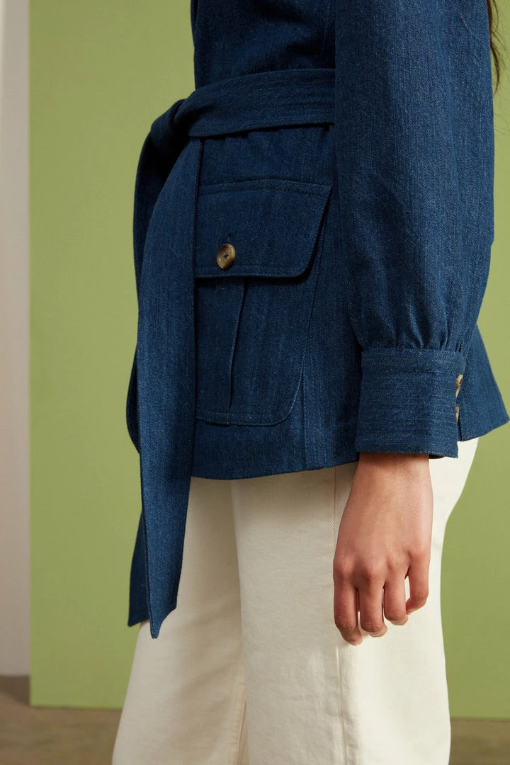 Seraphina DENIM PATCH POCKET JACKET | 6 Seraphina DENIM PATCH POCKET JACKET |
