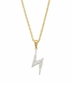 Sophie Lis Lightning Bolt Necklace