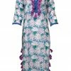 OLIPHANT Midi Kaftan- Cayman Blue