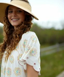 The Coast Brand Lahaina Dress - Light Pink/Light Blue/Light Yellow WHAT'S HOT