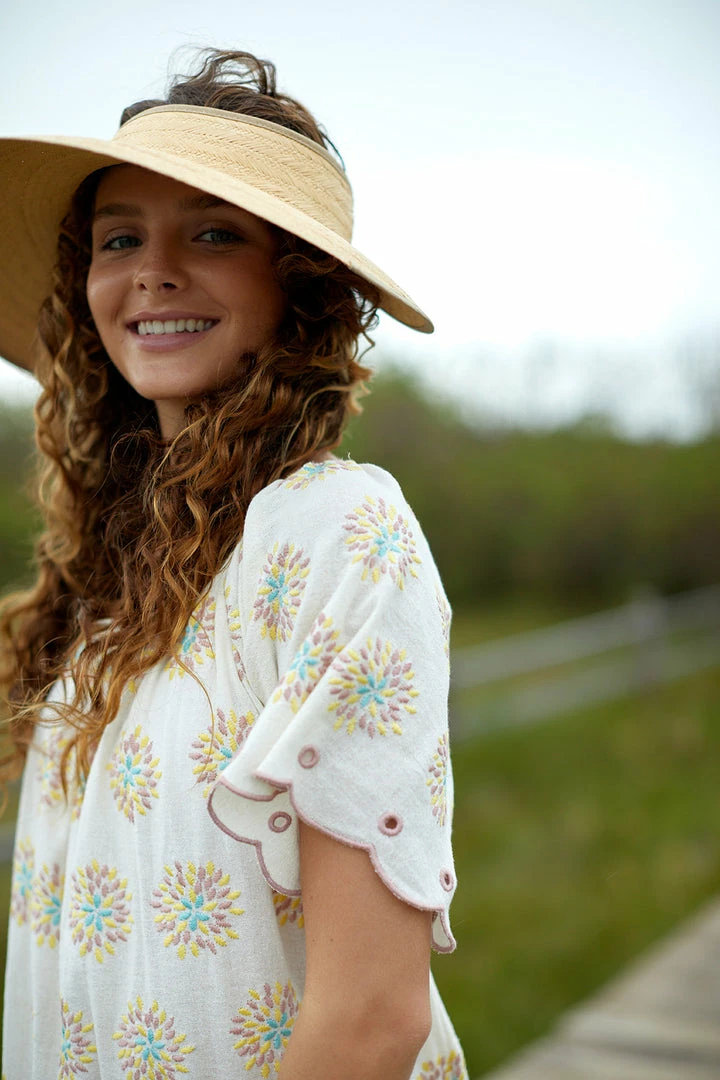 The Coast Brand Lahaina Dress - Light Pink/Light Blue/Light Yellow WHAT'S HOT 4 The Coast Brand Lahaina Dress - Light Pink/Light Blue/Light Yellow WHAT'S HOT