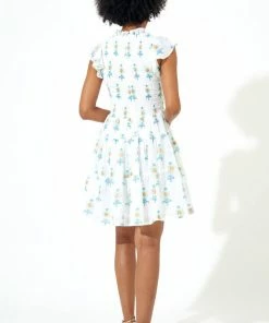 OLIPHANT Smocked Flirty Short Dress