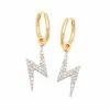 Sophie Lis Lightning Bolt Hoops ACCESSORIES