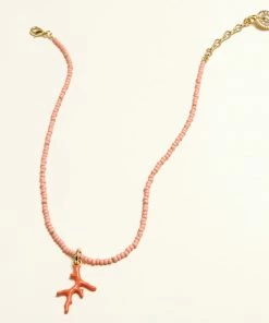 Mignonne Gavigan Lisette Coral Beaded Necklace Coral