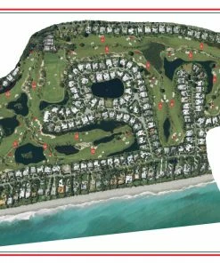 Vintage Golf Course Maps Lost Tree Club