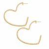 Sophie Lis Love Heart XL Pearl Hoops