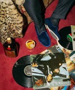 Del Toro WHAT'S HOT Men's Navy Velvet Slipper II 15 Del Toro WHAT'S HOT Men's Navy Velvet Slipper II