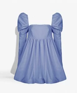 MME.Mink MME. LadyJane Dress - CORNFLOWER Mme. Mink