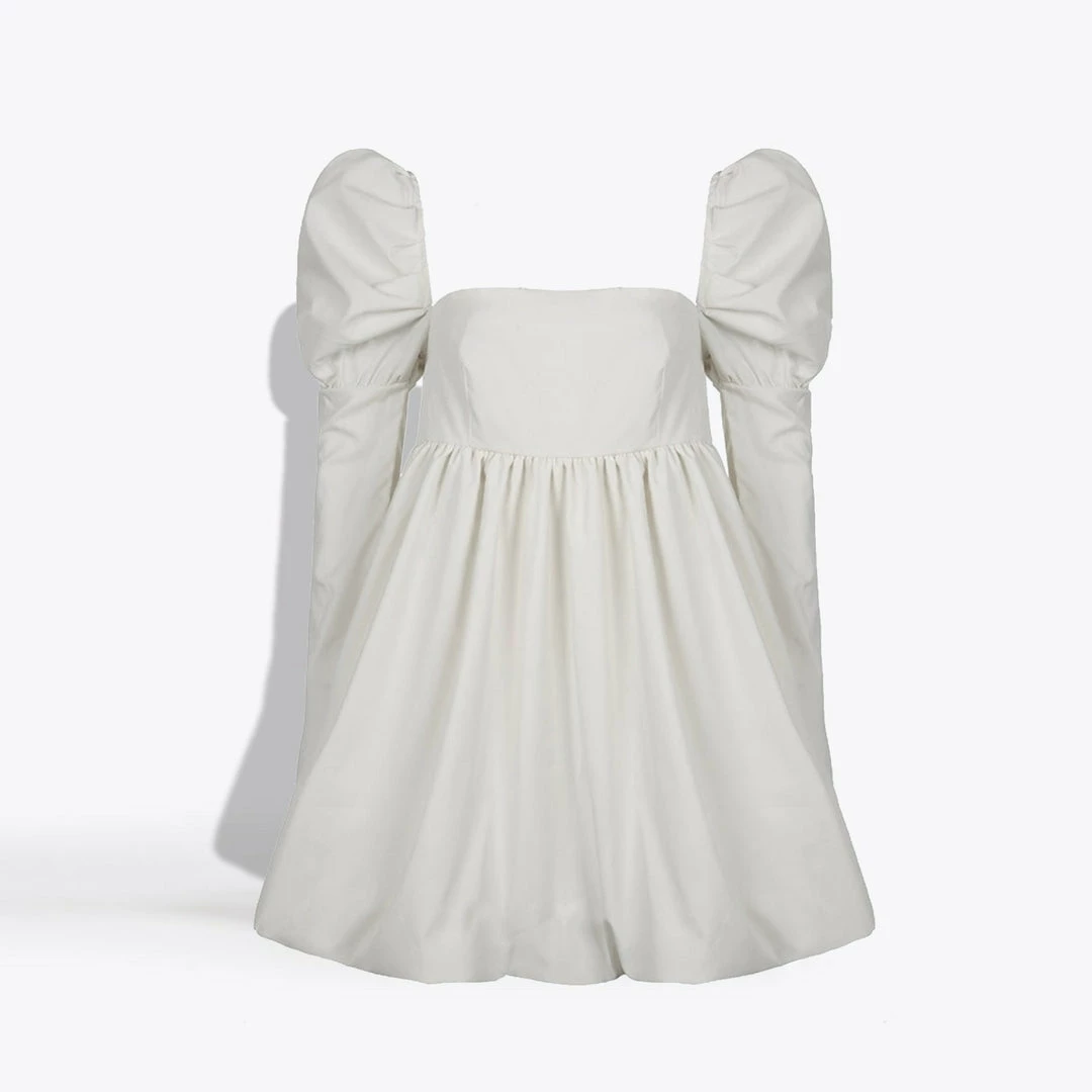 MME.Mink Mme. Mink MME. LadyJane Dress - BLANC 3 MME.Mink Mme. Mink MME. LadyJane Dress - BLANC