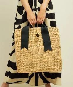 MME.Mink THE MINI BREAK Tote - NOIR