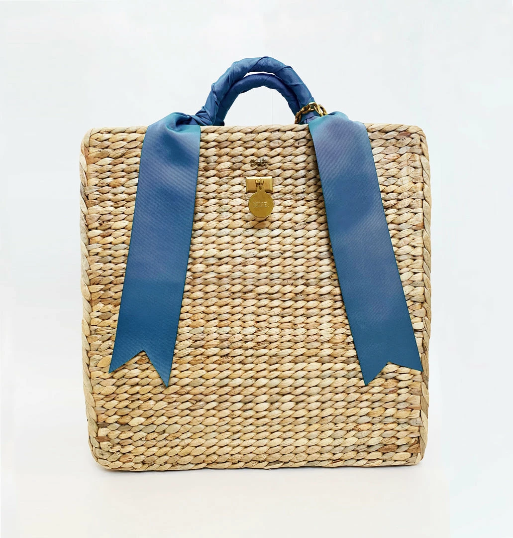 MME.Mink THE MINI BREAK Tote - CORNFLOWER Mme. Mink 3 MME.Mink THE MINI BREAK Tote - CORNFLOWER Mme. Mink