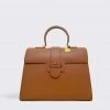 MME.Mink THE CARLTON TOTE In Basket Cognac 2 MME.Mink THE CARLTON TOTE In Basket Cognac