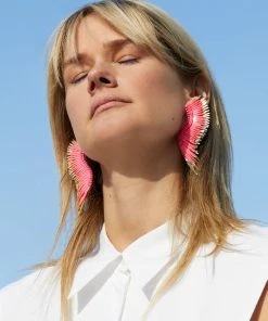 Mignonne Gavigan Madeline Earrings Hot Pink WHAT'S HOT