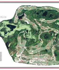 Vintage Golf Course Maps Medalist Father's Day