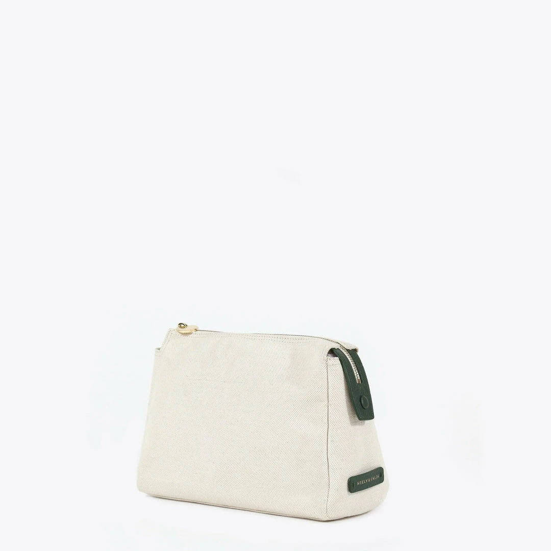 Neely & Chloe No. 31 The Medium Canvas Pouch Pebble 12 Neely & Chloe No. 31 The Medium Canvas Pouch Pebble