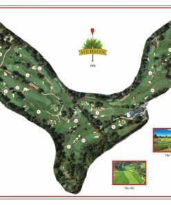 Vintage Golf Course Maps Merion Father's Day