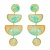 Mignonne Gavigan WHAT'S HOT Gabriella Drop Earrings Green Yellow