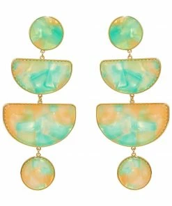 Mignonne Gavigan WHAT'S HOT Gabriella Drop Earrings Green Yellow