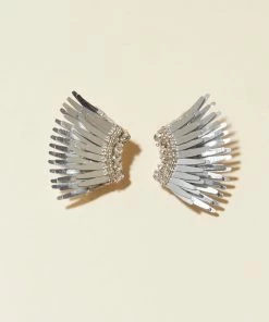 Mignonne Gavigan Metallic Mini Madeline Earrings Silver