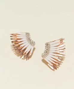 Mignonne Gavigan Mini Madeline Earrings Ivory Rosegold