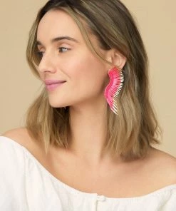 Mignonne Gavigan Madeline Earrings Hot Pink WHAT'S HOT