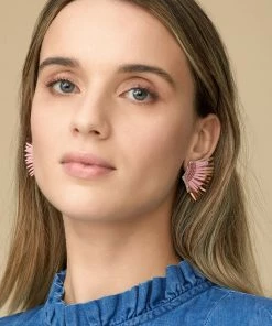 Mignonne Gavigan Mini Madeline Earrings Blush Rosegold WHAT'S HOT