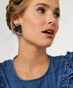 Mignonne Gavigan Butterfly Stud Earrings Pink Blue WHAT'S HOT