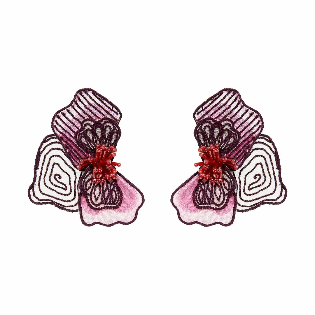 Mignonne Gavigan Orchid Stud Earrings Purple WHAT'S HOT 3 Mignonne Gavigan Orchid Stud Earrings Purple WHAT'S HOT